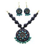 Terracotta Necklace With Earrings 3 - BongoArt