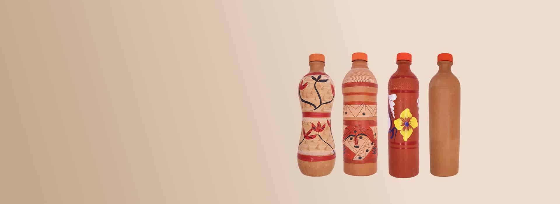 Terracotta Water Bottle111 - BongoArt